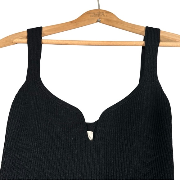 KHAITE Nina Sweetheart Rib-Knit Midi Bodycon Cocktail Dress - Picture 12 of 16